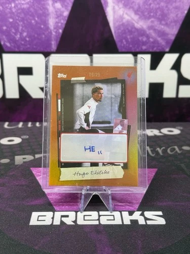 Hugo Ekitike 2025 Topps Focus Orange /25