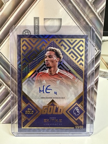 Hugo Ekitike 2025 Topps Gold Premier League Gold /99