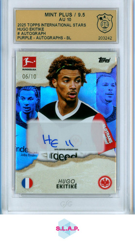 Hugo Ekitike 2025 Topps International Stars Purple /10