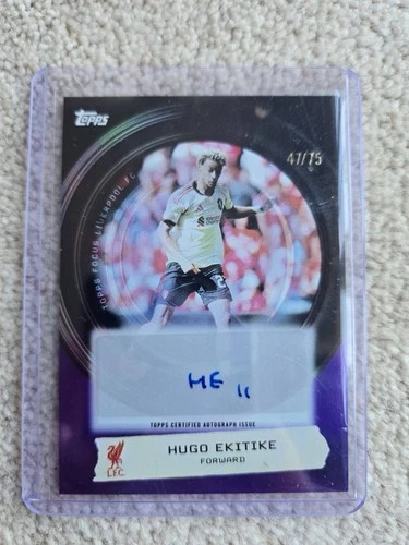 Hugo Ekitike 2026 Topps Liverpool Focus /75