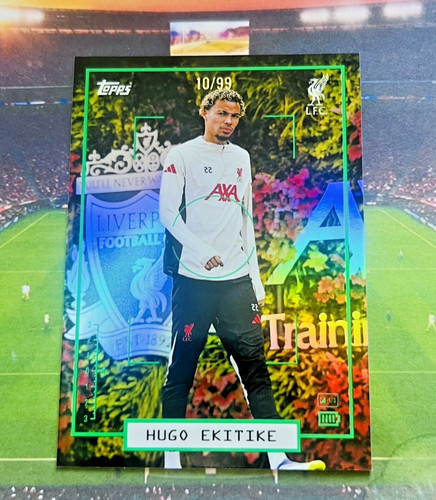 Hugo Ekitike 2026 Topps Liverpool Focus Green Foil /99