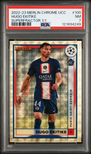 Hugo Ekitike 2022 Topps Merlin Chrome 1/1