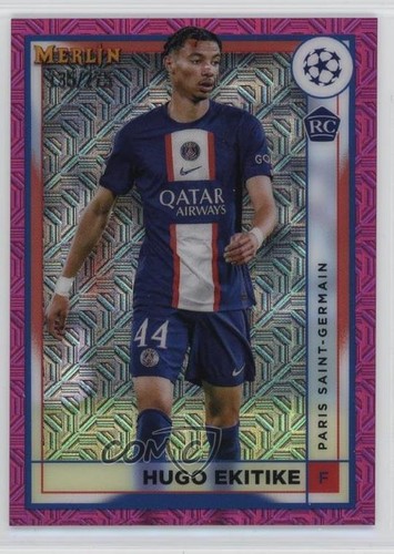Hugo Ekitike 2022 Topps Merlin Chrome UEFA Pink Mojo Refractor 135/275