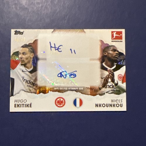 Hugo Ekitike & Niels Nounkou 2024 Topps Bundesliga 44/49