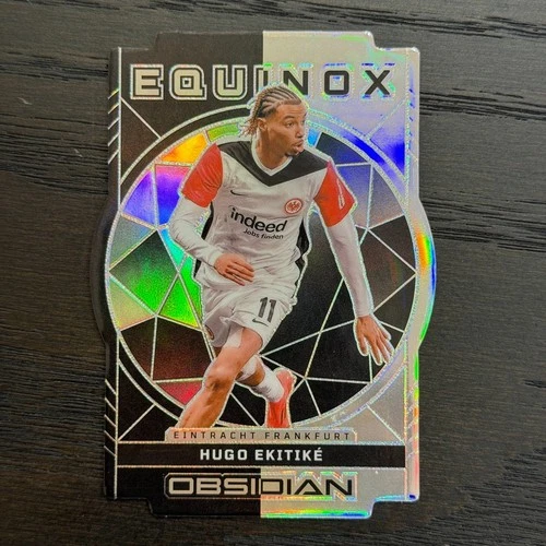 Hugo Ekitike 2024 Panini Obsidian Silver Prizm /120