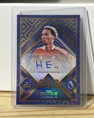 Hugo Ekitike 2025 Topps Premier League 25-26 Gold /99