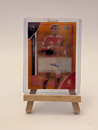 Hugo Ekitike 2025 Topps Premier League Chrome /25