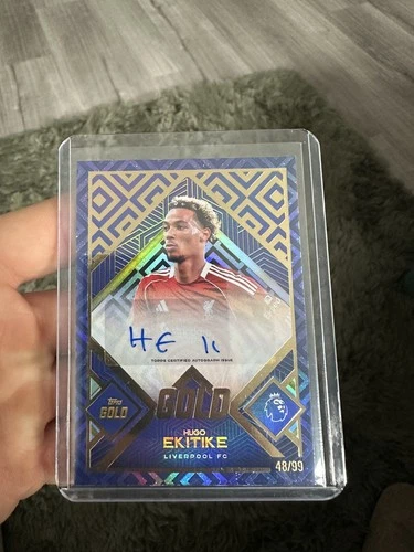 Hugo Ekitike 2025 Topps Premier League Gold 48/99