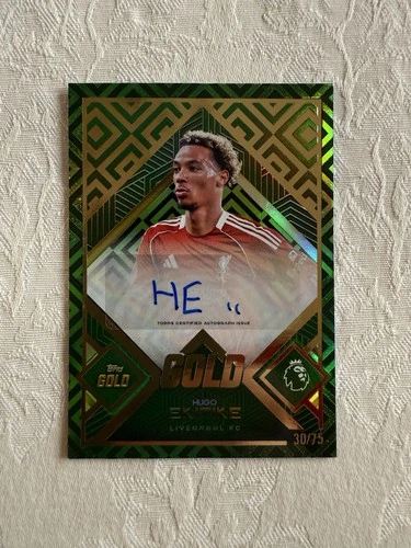 Hugo Ekitike 2025 Topps Premier League Gold /75