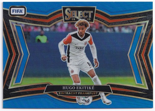 Hugo Ekitike 2024 Panini Select Blue Prizm