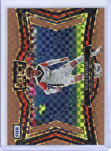 Hugo Ekitike 2024 Panini Select Bronze Checker /75