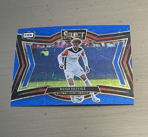 Hugo Ekitike 2024 Panini Select FIFA Blue Lazer Prizm