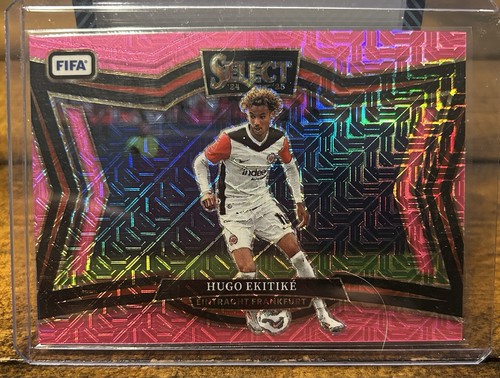 Hugo Ekitike 2024 Panini Select FIFA Pink Mojo Prizm /299