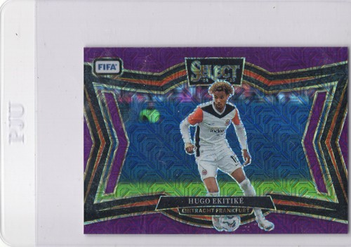 Hugo Ekitike 2024 Panini Select FIFA Purple Mojo Prizm