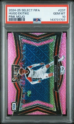 Hugo Ekitike 2024 Panini Select Pink Mojo 68/299