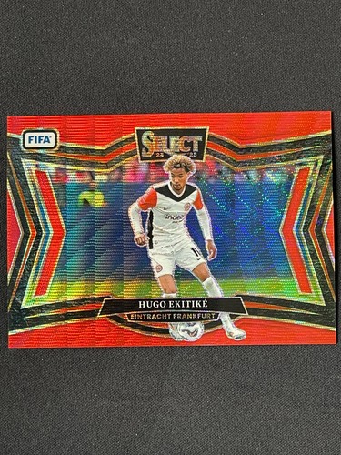 Hugo Ekitike 2024 Panini Select Red Wave Prizm /59