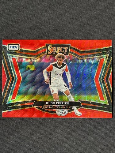 Hugo Ekitike 2024 Panini Select Red Wave Prizm /59