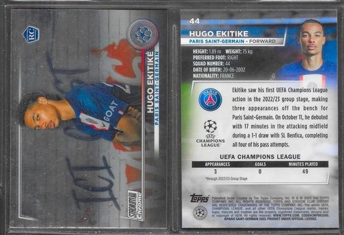 Hugo Ekitike 2023 Topps Stadium Club Chrome