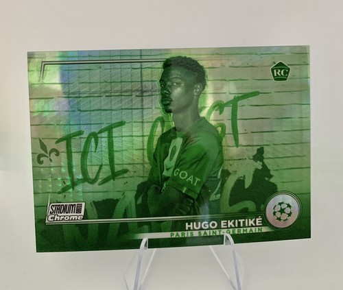 Hugo Ekitike 2022 Topps Stadium Club Chrome Night Vision Prism /199