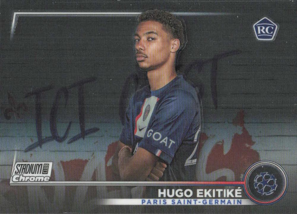 Hugo Ekitike 2022 Topps Stadium Club Chrome UEFA 44