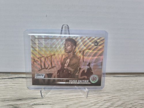 Hugo Ekitike 2022 Panini Stadium Club Chrome UEFA Sepia Prism Refractor /75