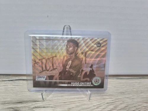 Hugo Ekitike 2022 Panini Stadium Club Cromo UEFA Prisma Seppia /75