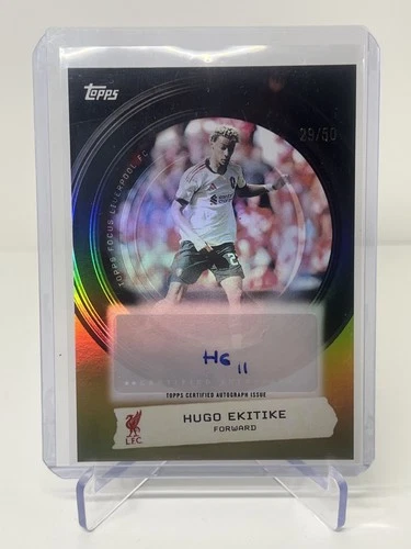 Hugo Ekitike 2025 Topps Focus Gold /50