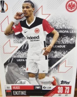 Hugo Ekitike 2024 Topps Match Attax UEFA Club Competitions