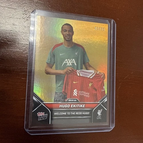 Hugo Ekitike 2024 Topps Now Gold Foil 49/50