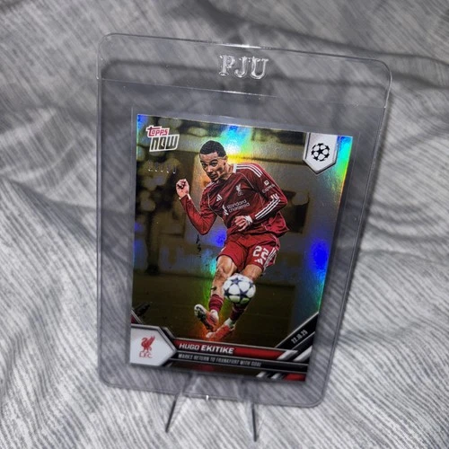 Hugo Ekitike 2025 Topps NOW Gold Foil /50