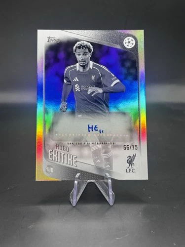 Hugo Ekitike 2025 Topps UCC Flagship Black and White /75