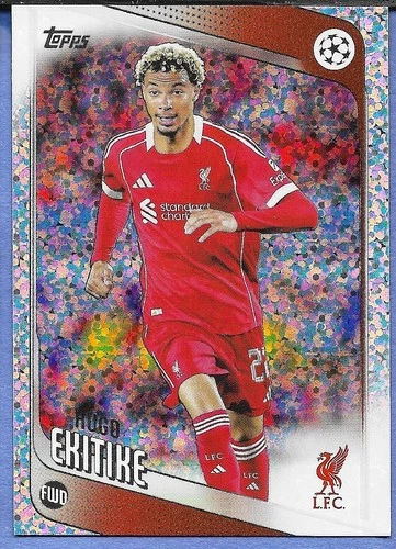 Hugo Ekitike 2025 Topps UEFA Speckle Silver
