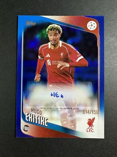 Hugo Ekitike 2025 Topps UEFA UCC Blue /150