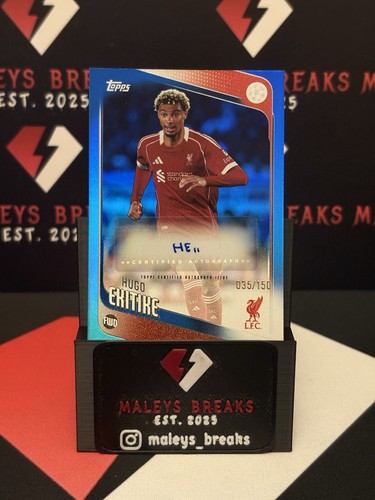 Hugo Ekitike 2025 Topps UEFA UCC Flagship Blue /150