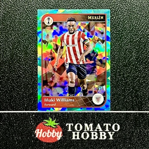 Iñaki Williams 2024 Topps Merlin Chrome Aqua Atomic Refractor /75
