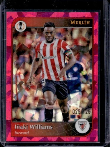 Iñaki Williams 2024 Topps Merlin Chrome Magenta Refractor Atomico /125