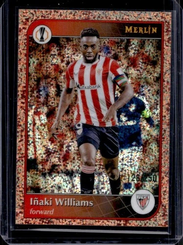 Iñaki Williams 2024 Topps Merlin Chrome Pink Gold Refractor /250