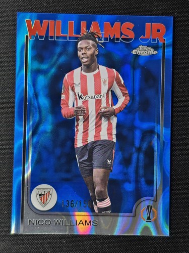 Iñaki Williams 2024 Topps UEFA UCC Cromo Calcio Blue /150