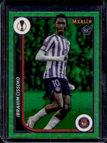 Ibrahim Cissoko 2023 Topps Chrome Merlin Green Refractor /99