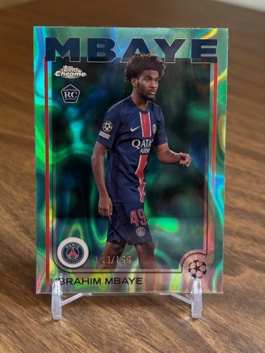 Ibrahim Mbaye 2024 Topps Chrome Aqua Lava Refractor /199