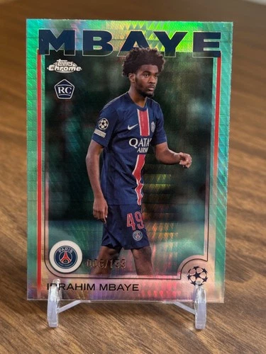 Ibrahim Mbaye 2024 Topps Chrome Aqua Prism Refractor /199