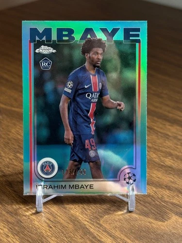 Ibrahim Mbaye 2024 Topps Chrome Aqua Refractor /199