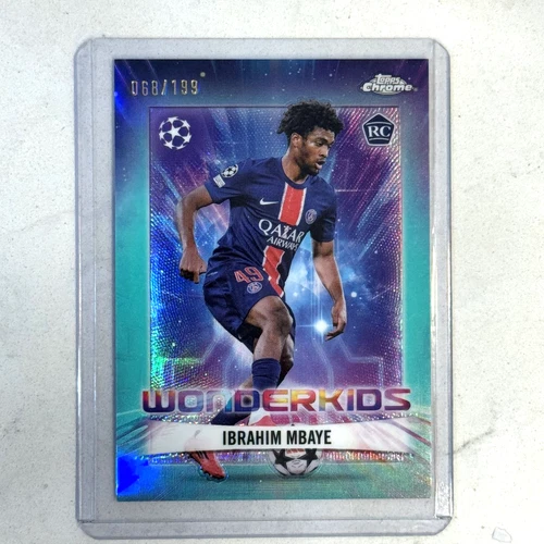 Ibrahim Mbaye 2024 Topps Chrome Aqua Refractor /199