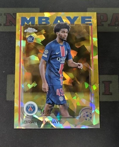 Ibrahim Mbaye 2024 Topps Chrome Gold 36/50