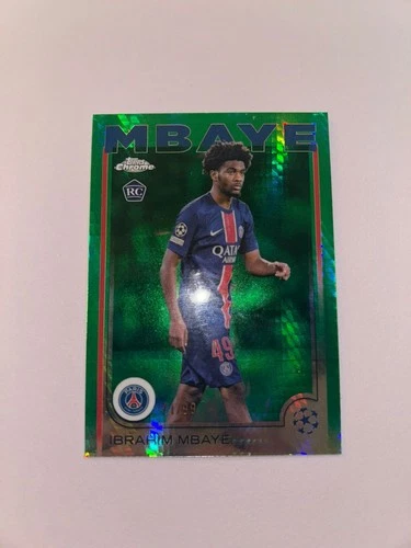 Ibrahim Mbaye 2024 Topps Chrome Green Lava /99