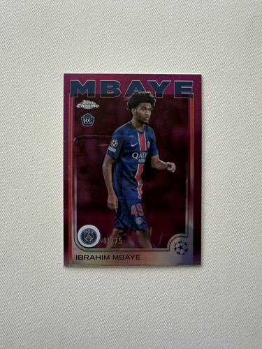 Ibrahim Mbaye 2024 Topps Chrome Magenta /75