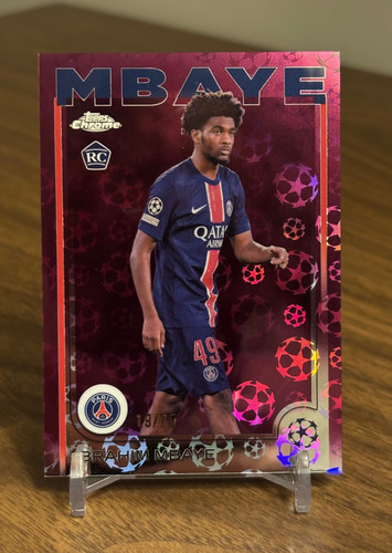 Ibrahim Mbaye 2024 Topps Chrome Magenta Starball /75
