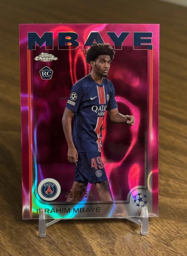 Ibrahim Mbaye 2024 Topps Chrome Pink Lava Refractor /250