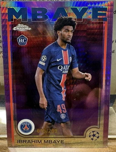 Ibrahim Mbaye 2024 Topps Chrome Pink Refractor