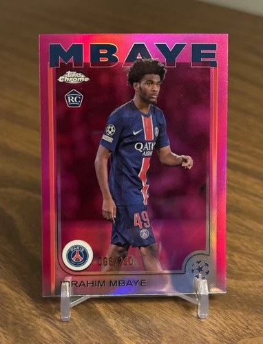 Ibrahim Mbaye 2024 Topps Chrome Pink Refractor /250